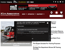 Tablet Screenshot of fireapparatusmagazine.com